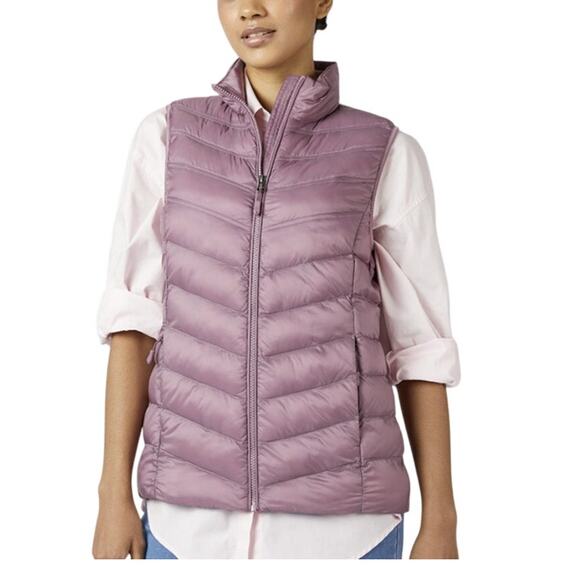 32 Degrees Quilted Lightweight Packable Pink Vest Women Medium NWT - Picture 1 of 5